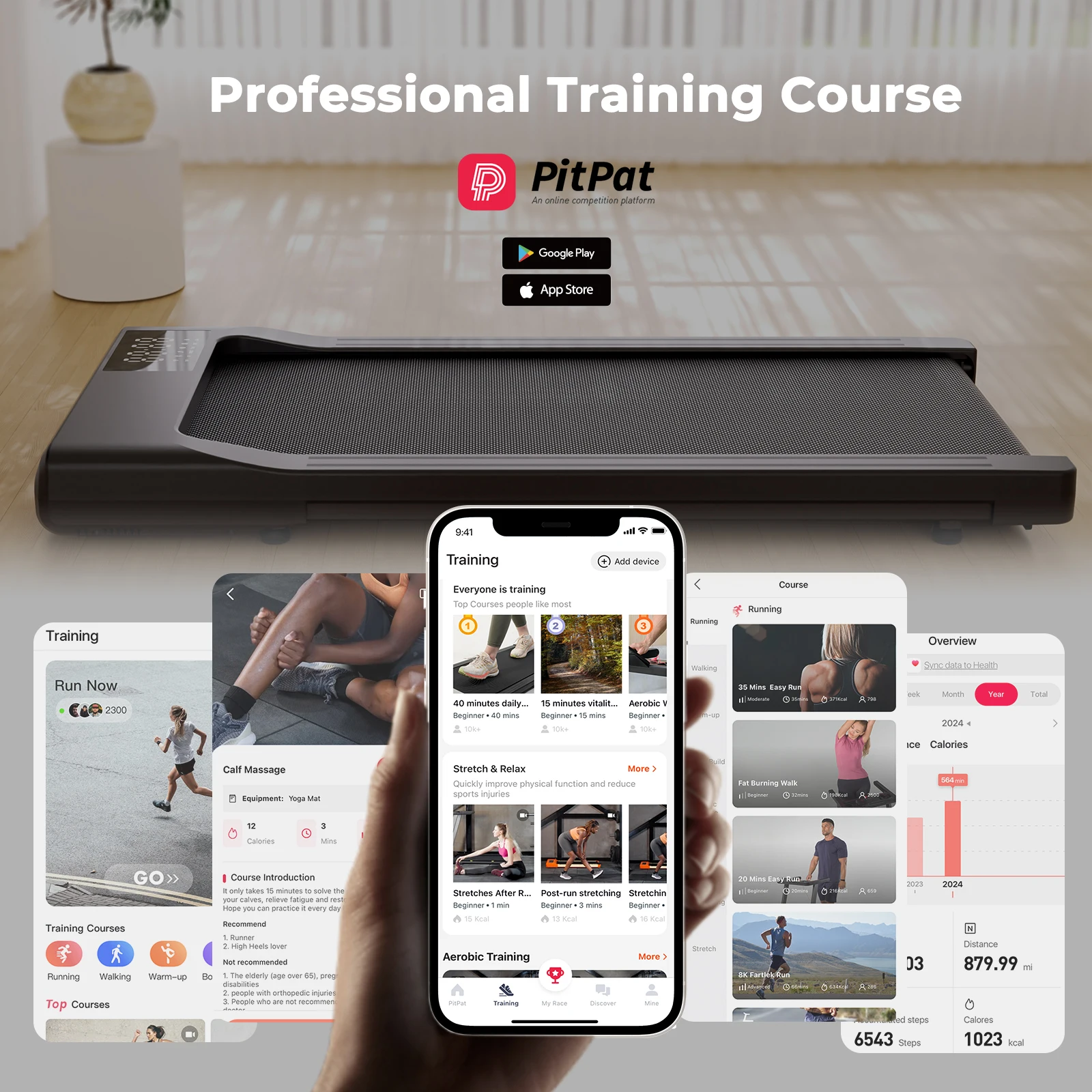 walking pad treadmill home fitness machine