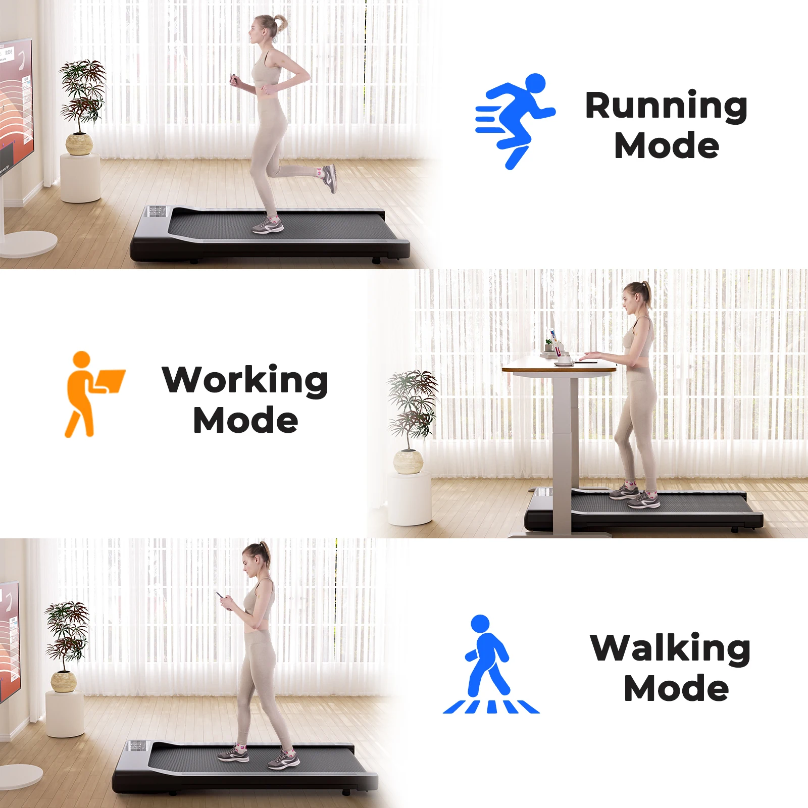 walking pad treadmill home fitness machine