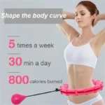 47 inch weighted hula hoop fitness waist trainer