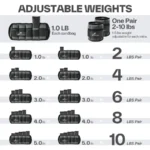 adjustable ankle weights 1 pair fitness training