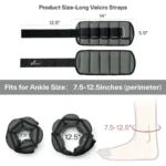 adjustable ankle weights 1 pair fitness training