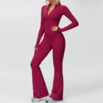 womens yoga tracksuit set long sleeve gym outfit