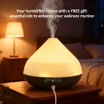 ultrasonic air humidifier essential oil diffuser led lights