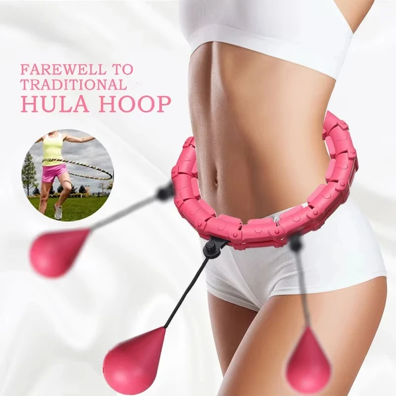 47 inch weighted hula hoop fitness waist trainer