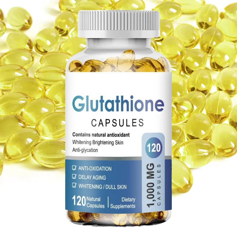 glutathione supplement 1000mg antioxidant capsules bottle
