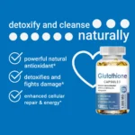 glutathione supplement 1000mg antioxidant capsules bottle