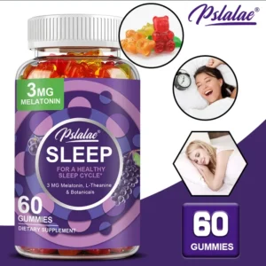 Sleep Gummies - Aid Sleep, Relieve Stress, Promote Rapid Sleep, and Enhance Sleep Quality - with Melatonin, L-Theanine