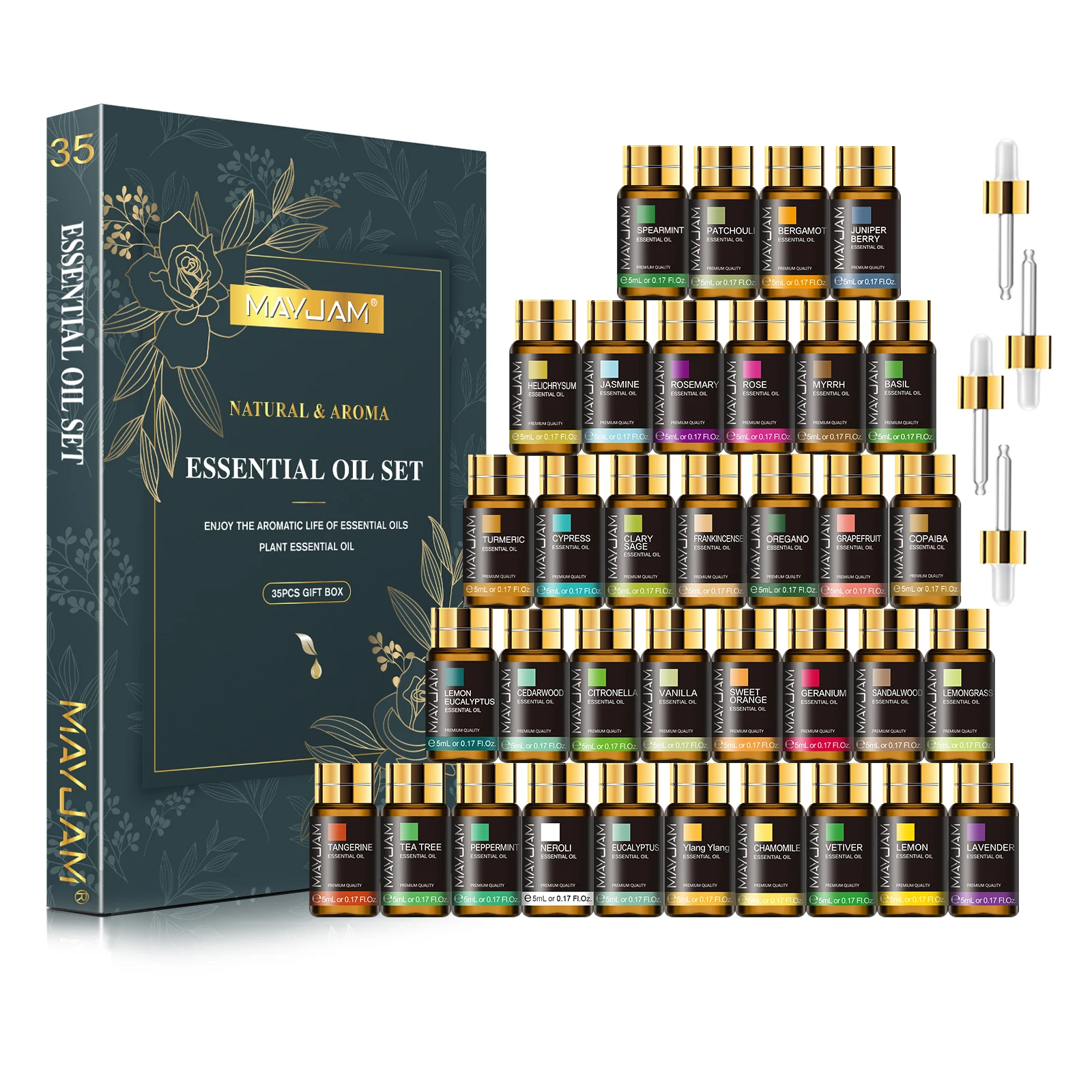 28 pcs essential oils set aromatherapy kit