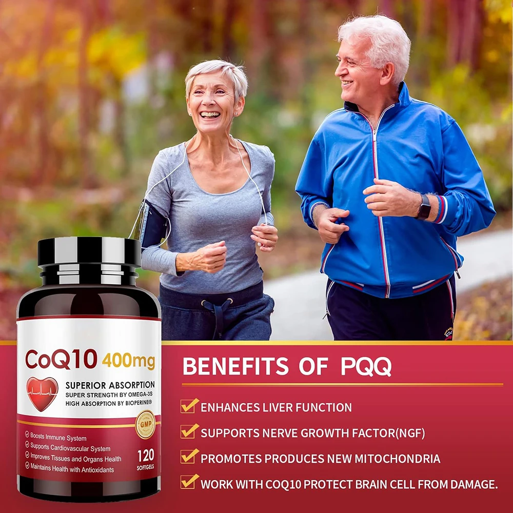coq10 400mg softgels supplement for heart and energy support