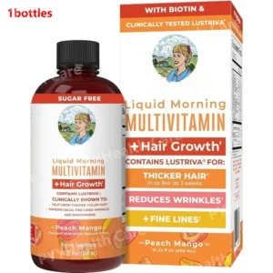 Liquid Multivitamin with Biotin and Vitamin B Complex Supports Healthy Hair & Skin Formula Daily Beauty Nutrition