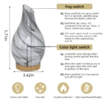 200ml aroma diffuser with 7 color LED lights