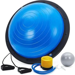 Half Balance Ball Trainer with Resistance Bands