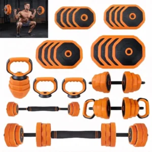 Adjustable Dumbbell Set – 44 lb Home Gym Kit